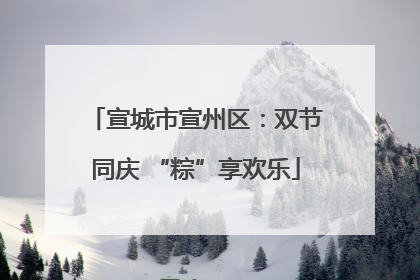 宣城市宣州区：双节同庆 “粽”享欢乐