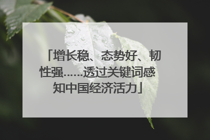 增长稳、态势好、韧性强……透过关键词感知中国经济活力