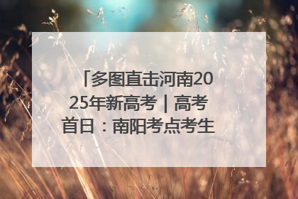 多图直击河南2025年新高考｜高考首日：南阳考点考生信心满满迎战
