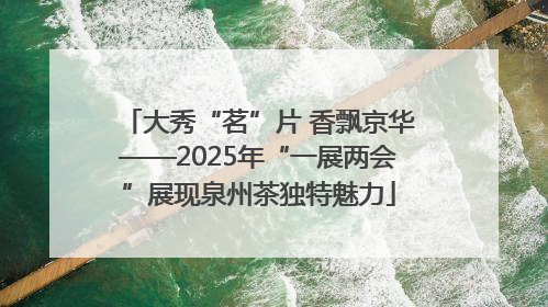 大秀“茗”片 香飘京华——2025年“一展两会”展现泉州茶独特魅力