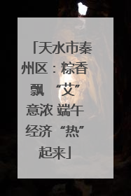天水市秦州区：粽香飘 “艾”意浓 端午经济“热”起来