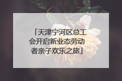 天津宁河区总工会开启新业态劳动者亲子欢乐之旅