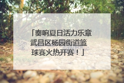 奏响夏日活力乐章 武昌区杨园街道篮球赛火热开赛！