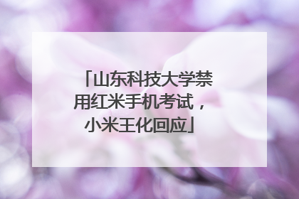 山东科技大学禁用红米手机考试，小米王化回应