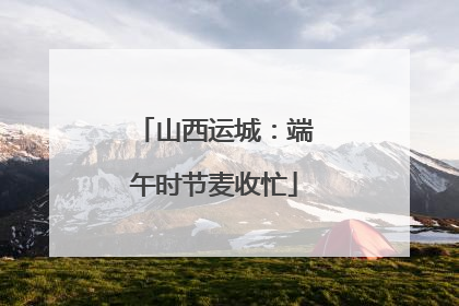 山西运城：端午时节麦收忙