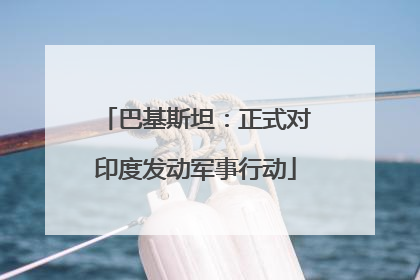 巴基斯坦：正式对印度发动军事行动