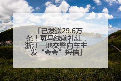 已发送29.6万条！斑马线前礼让，浙江一地交警向车主发“夸夸”短信