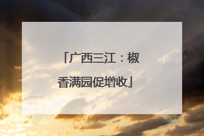 广西三江：椒香满园促增收