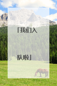 我们入队啦