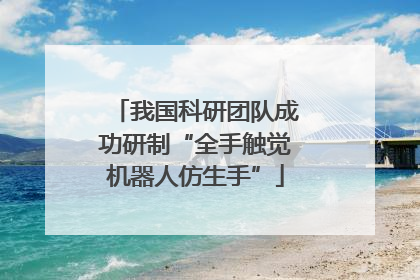 我国科研团队成功研制“全手触觉机器人仿生手”