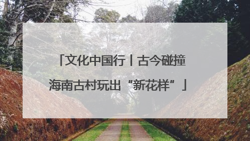 文化中国行丨古今碰撞 海南古村玩出“新花样”
