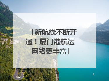 新航线不断开通！厦门港航运网络更丰富