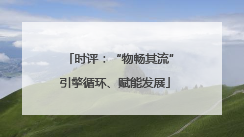时评：“物畅其流”引擎循环、赋能发展