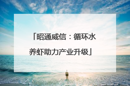 昭通威信：循环水养虾助力产业升级