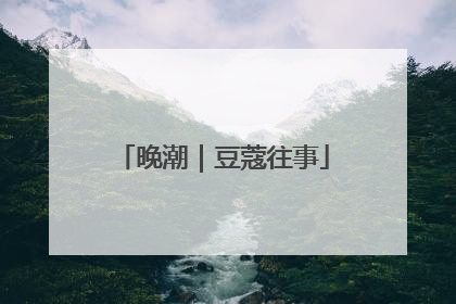 晚潮｜豆蔻往事