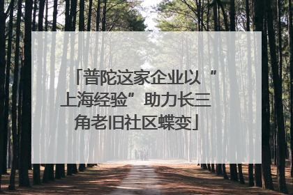 普陀这家企业以“上海经验”助力长三角老旧社区蝶变