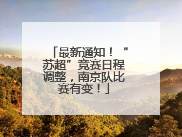 最新通知！“苏超”竞赛日程调整，南京队比赛有变！