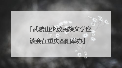 武陵山少数民族文学座谈会在重庆酉阳举办