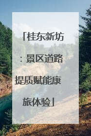 桂东新坊：景区道路提质赋能康旅体验