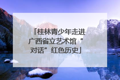 桂林青少年走进广西省立艺术馆“对话”红色历史