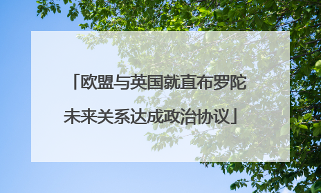 欧盟与英国就直布罗陀未来关系达成政治协议