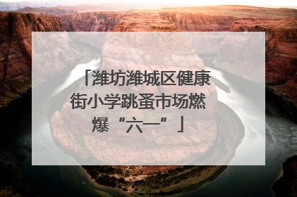 潍坊潍城区健康街小学跳蚤市场燃爆“六一”