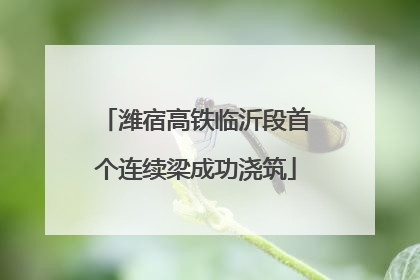潍宿高铁临沂段首个连续梁成功浇筑