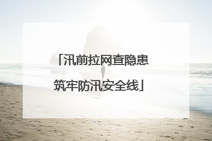 汛前拉网查隐患 筑牢防汛安全线