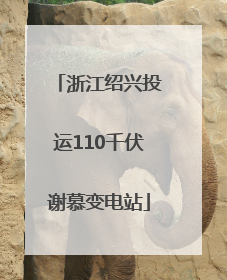 浙江绍兴投运110千伏谢慕变电站
