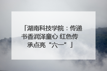 湖南科技学院：传递书香润泽童心 红色传承点亮“六一”