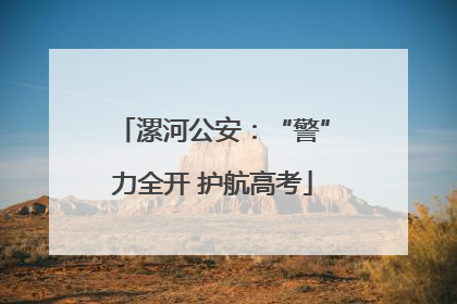 漯河公安：“警”力全开 护航高考
