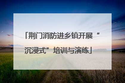 荆门消防进乡镇开展“沉浸式”培训与演练
