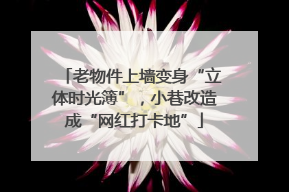 老物件上墙变身“立体时光簿”，小巷改造成“网红打卡地”