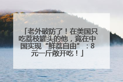 老外破防了！在美国只吃荔枝罐头的他，竟在中国实现“鲜荔自由”：8元一斤敞开吃！