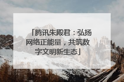 腾讯朱殿君：弘扬网络正能量，共筑数字文明新生态