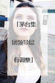 茅台集团领导层有调整