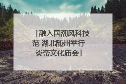 融入国潮风科技范 湖北随州举行炎帝文化庙会