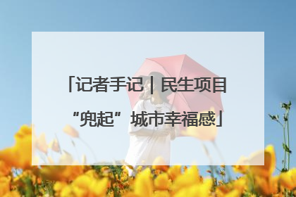 记者手记｜民生项目“兜起”城市幸福感