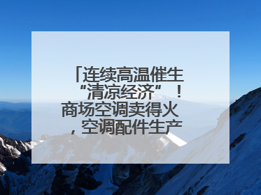 连续高温催生“清凉经济”！商场空调卖得火，空调配件生产商马力全开