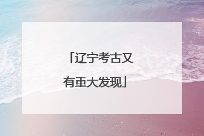 辽宁考古又有重大发现