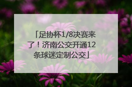足协杯1/8决赛来了！济南公交开通12条球迷定制公交
