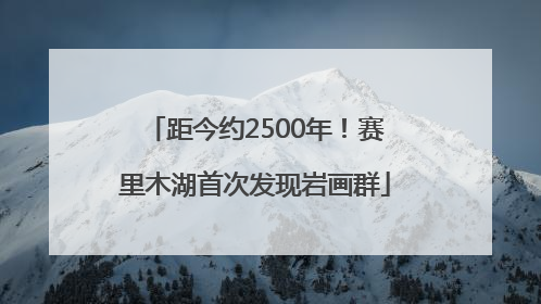 距今约2500年！赛里木湖首次发现岩画群