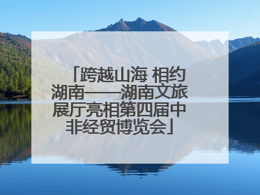 跨越山海 相约湖南——湖南文旅展厅亮相第四届中非经贸博览会