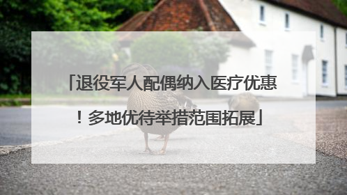 退役军人配偶纳入医疗优惠！多地优待举措范围拓展