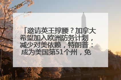 邀请英王撑腰？加拿大希望加入欧洲防务计划，减少对美依赖，特朗普：成为美国第51个州，免费用“金穹”