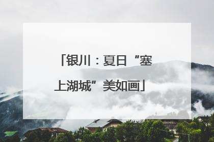 银川：夏日“塞上湖城”美如画