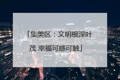 集美区：文明根深叶茂 幸福可感可触