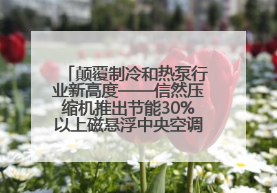 颠覆制冷和热泵行业新高度——信然压缩机推出节能30%以上磁悬浮中央空调和磁悬浮热泵