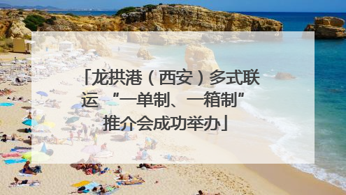 龙拱港（西安）多式联运 “一单制、一箱制” 推介会成功举办