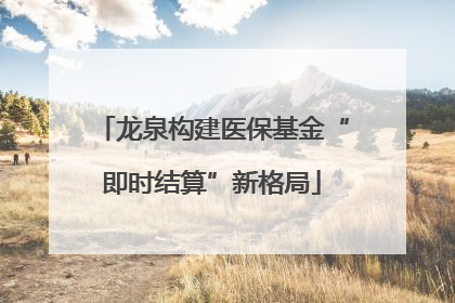 龙泉构建医保基金“即时结算”新格局